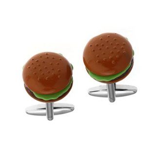 Burger Quirky Cufflink for Party, Gifts, Formal Events, Groomsmen, Wedding